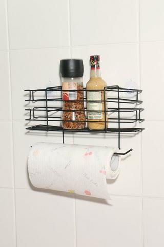 Metal Seasoning And Paper Towel Rack