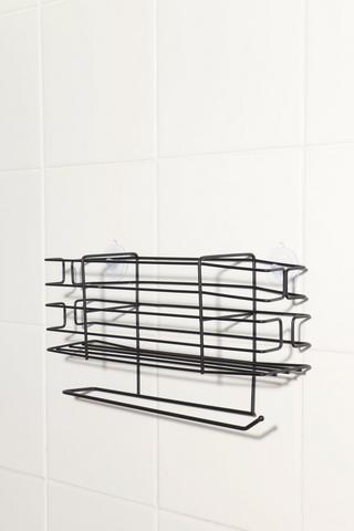 Metal Seasoning And Paper Towel Rack