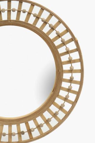 Bead Woven Mirror, 60cm