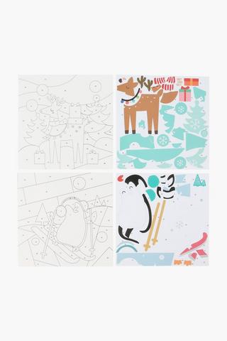 Christmas Stickers By Number