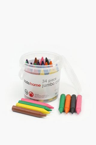 34 Piece Jumbo Crayons