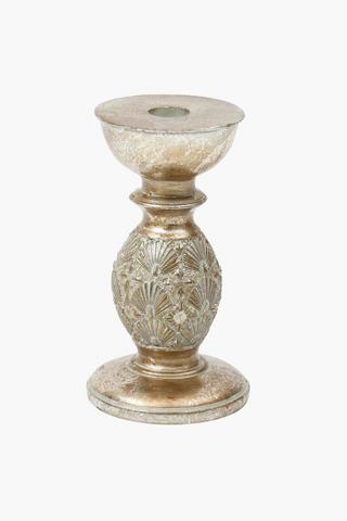 Nile Etch Dinner Candle Holder, 18cm