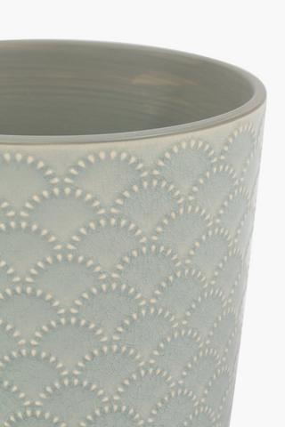 Sea Shell Ceramic Planter, 17cm