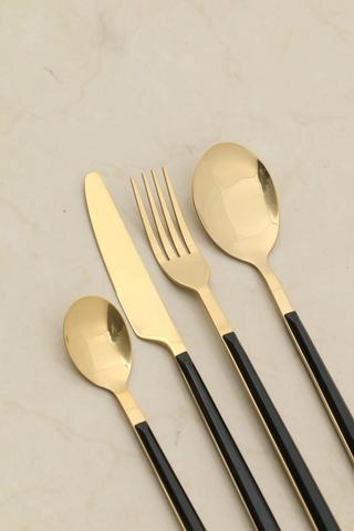 16 Piece Metallic Cutlery Set