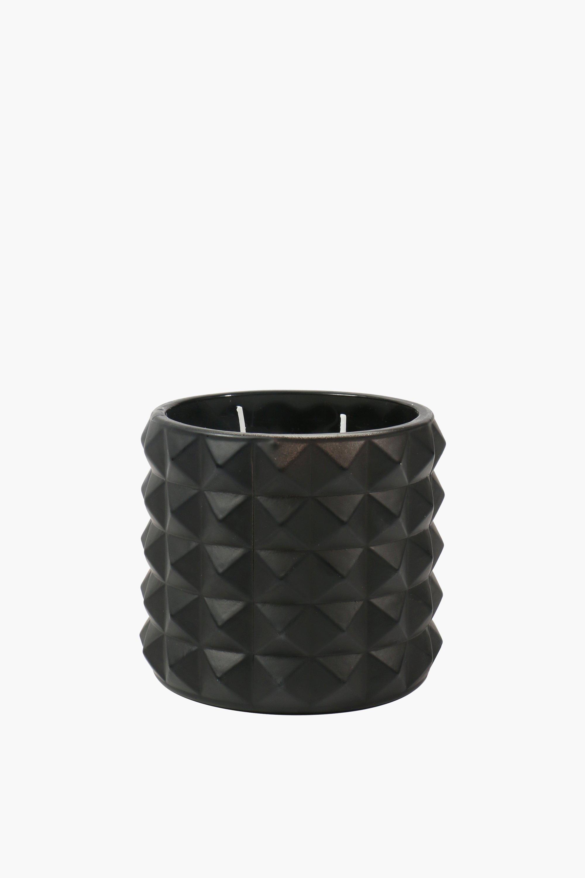 Geo Hex Ceramic Candle, 10cm