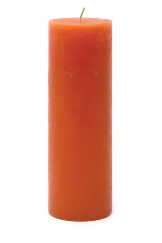 Clementine Pillar Candle, 7,5x20cm