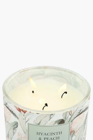 Hyacinth And Peach Tin Candle, 270g