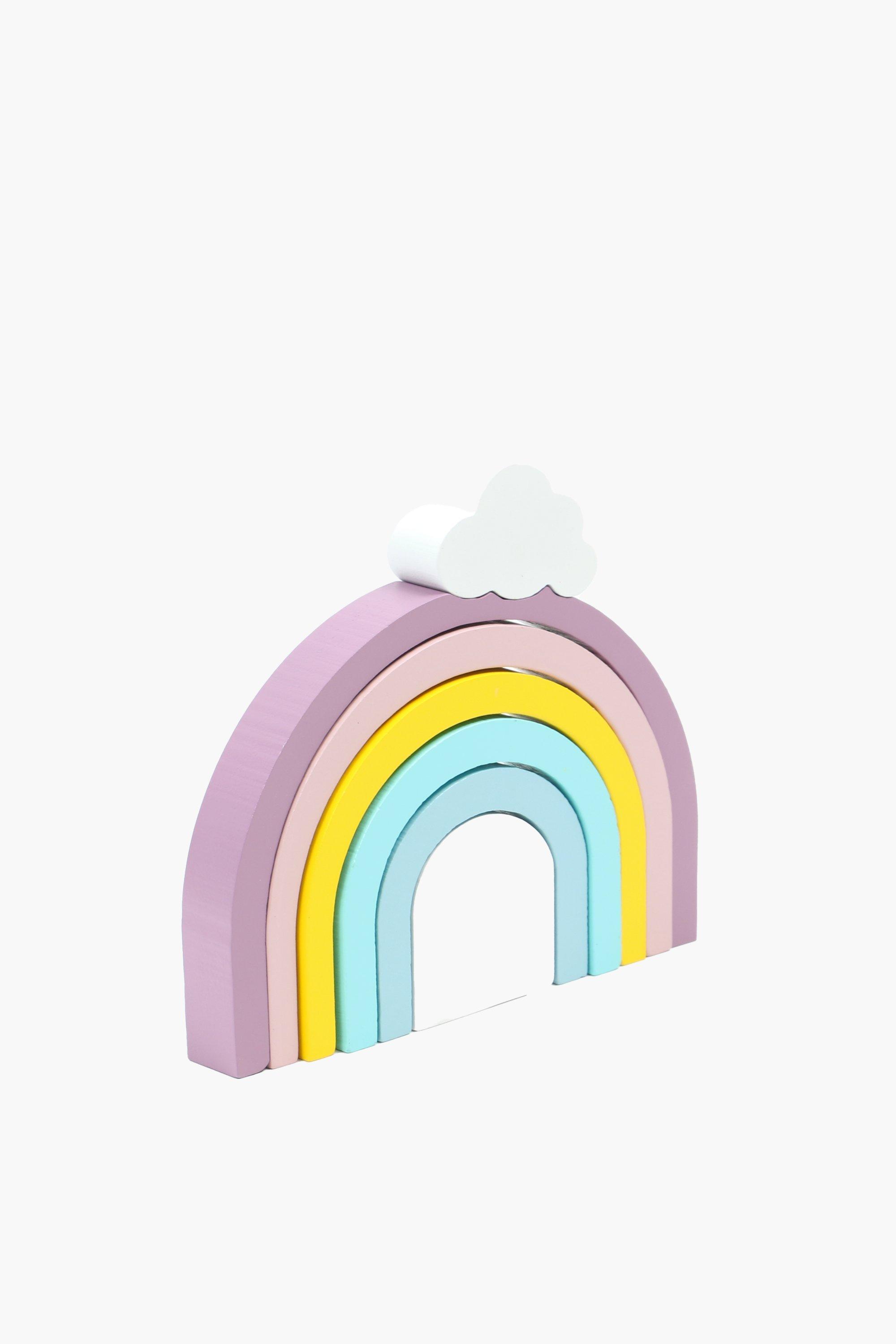 Wooden stacking cheap rainbow pastel