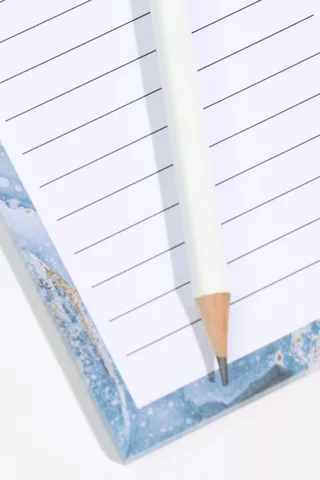 Marble Notepad With Pencil