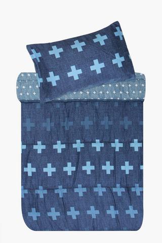 Soft Touch Justin Cross Reversible Comforter Set