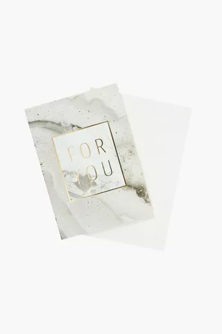 Marble Gift Card A6