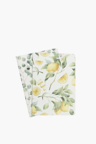 2 Pack Soft Lemon Notebook A5