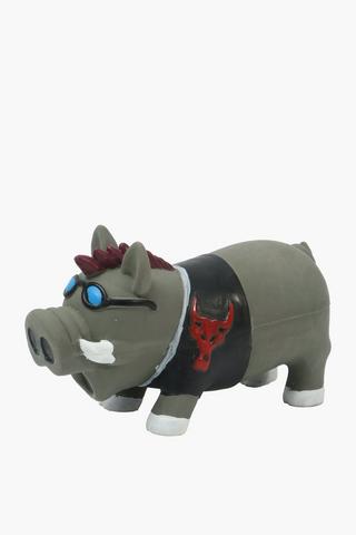 Squeaky Warthog Pet Toy