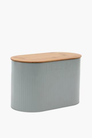 Metal And Wood Bread Bin