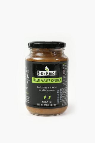 Black Mamba Green Papaya Chutney, 440g