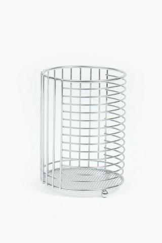 Essentials Chrome Utensil Holder