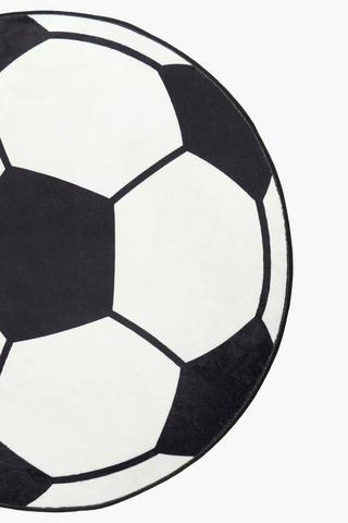 Soccer Ball Shaped Rug, 90cm