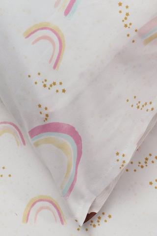 Soft Touch Printed Rainbow Fitted Sheet