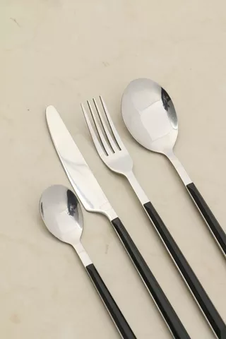 16 Piece Metallic Cutlery Set