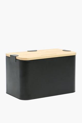Harlem Metal And Wood Bread Bin