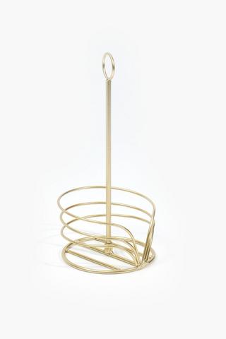 Metallic Paper Towel Holder