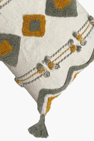 Tufted Tribal Scatter Cushion, 40x60cm