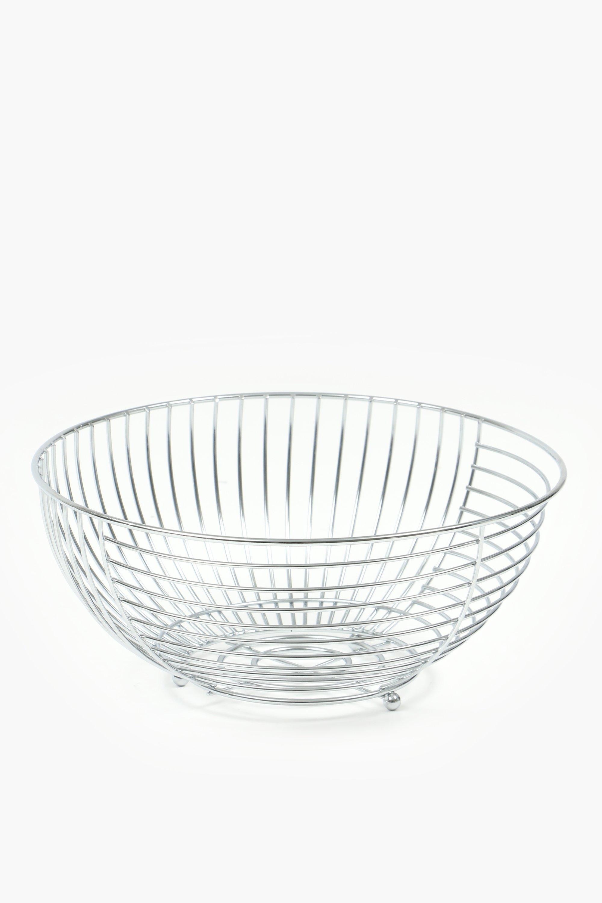 Essentials Chrome Fruit Basket