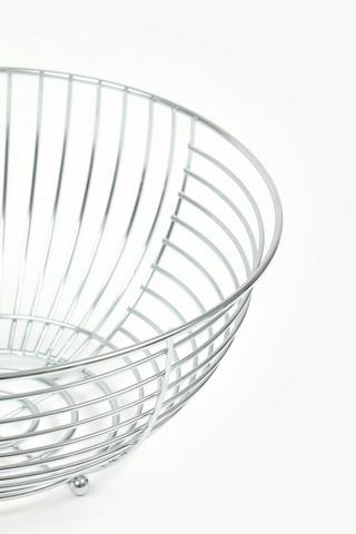 Essentials Chrome Fruit Basket