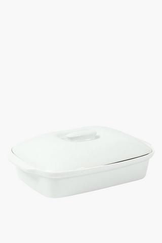 Porcelain Casserole With Lid, Large
