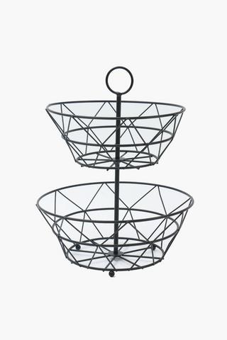 2 Tier Metal Fruit Basket