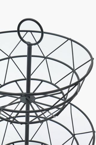 2 Tier Metal Fruit Basket