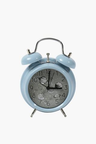 Twin Bell Gabriel Space Clock