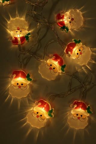 Santa String Lights, 1.65m