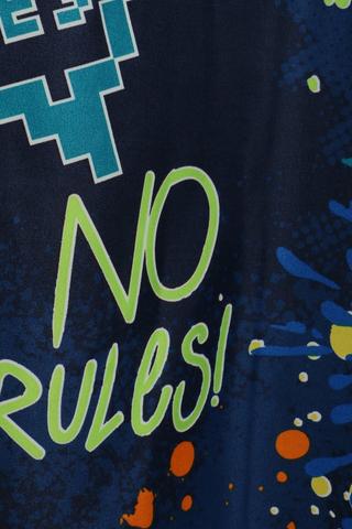 Glow In Dark Gamer Eyelet Curtain, 140x225cm