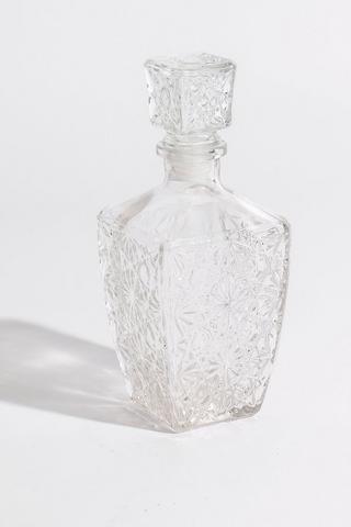 Elegant Cut Glass Decanter