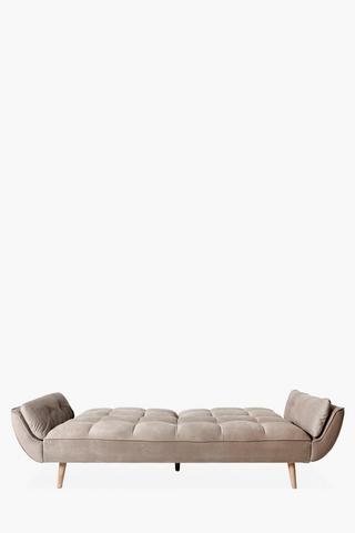 Retro Square Button 3 Seater Sleeper