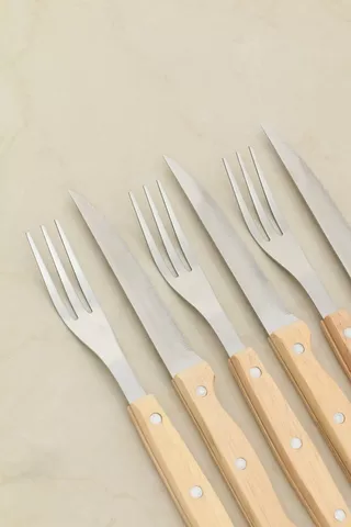 12 Piece Steak Knife And Fork Set 
