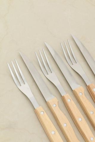 12 Piece Steak Knife And Fork Set 
