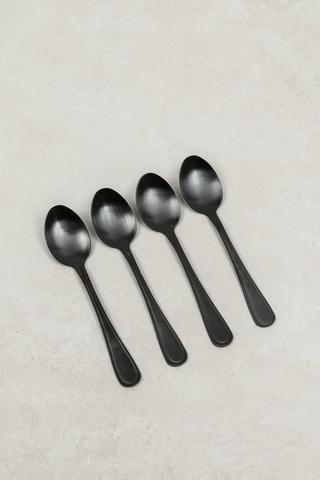 4 Pack Brushed Teaspoon Set