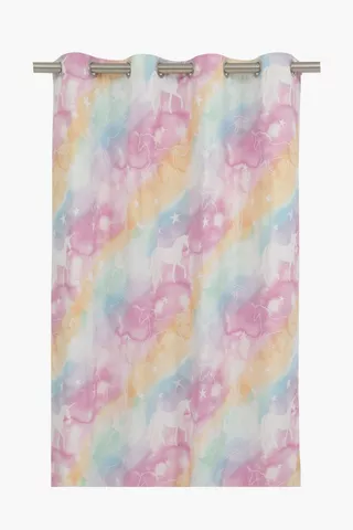 Soft Touch Unicorn Curtain, 140x225cm