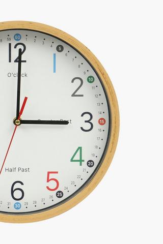 Let's Learn Plastic Clock, 30cm