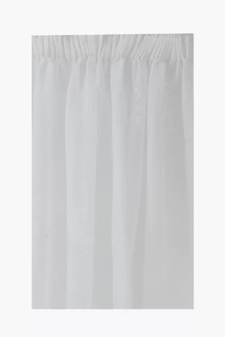 Sheer Baroque Taped Curtain, 230x218cm