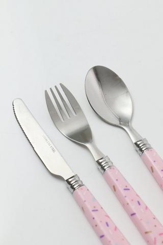 3 Piece Kelly Candy Melamine Cutlery Set