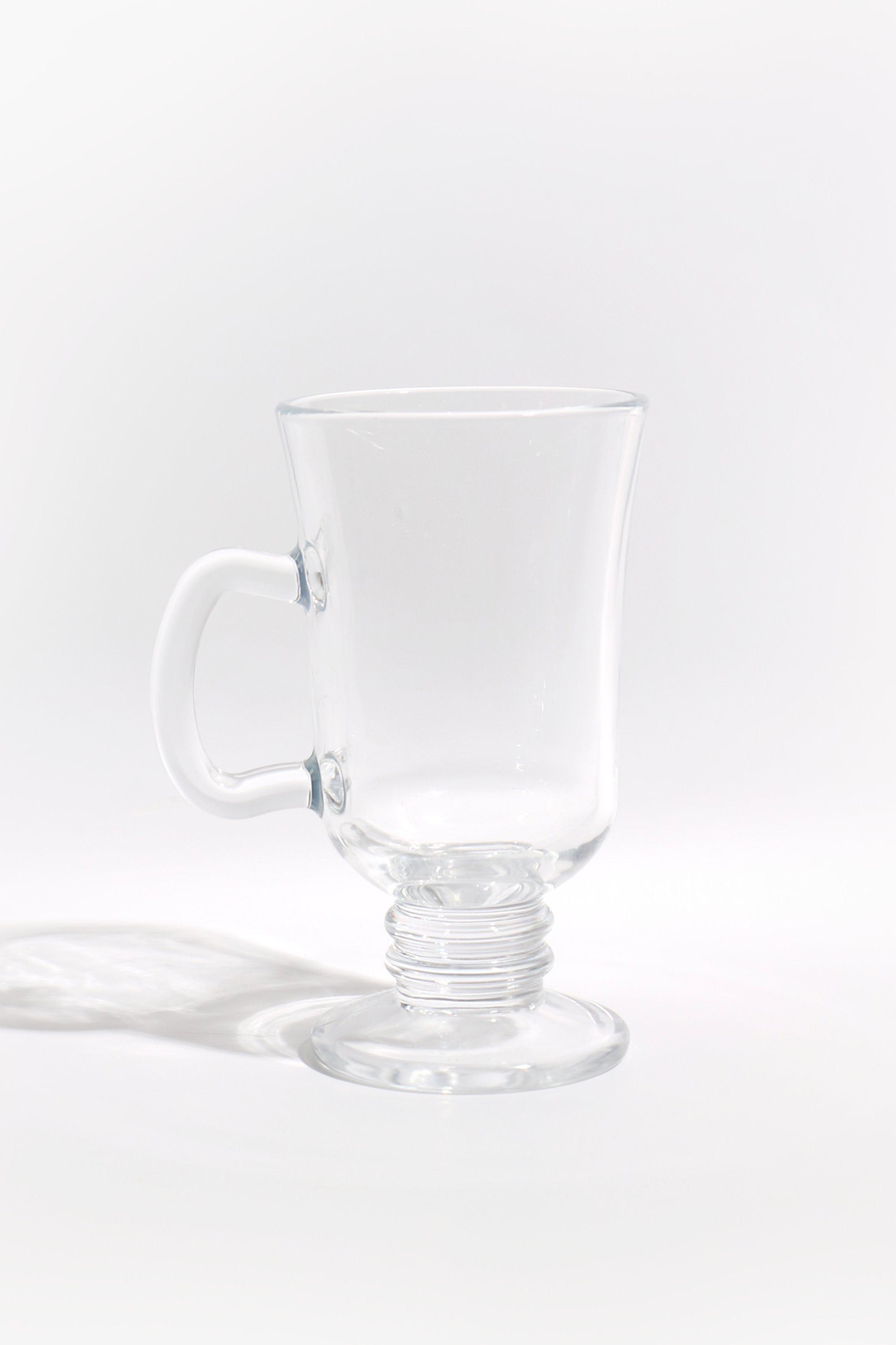 Contemporary Home Living Set of 12 Clear Glass Irish Coffee Mug 8