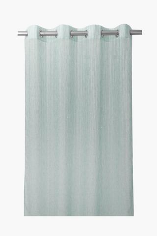 Sequin Textured Voile Eyelet Curtain, 140x225cm