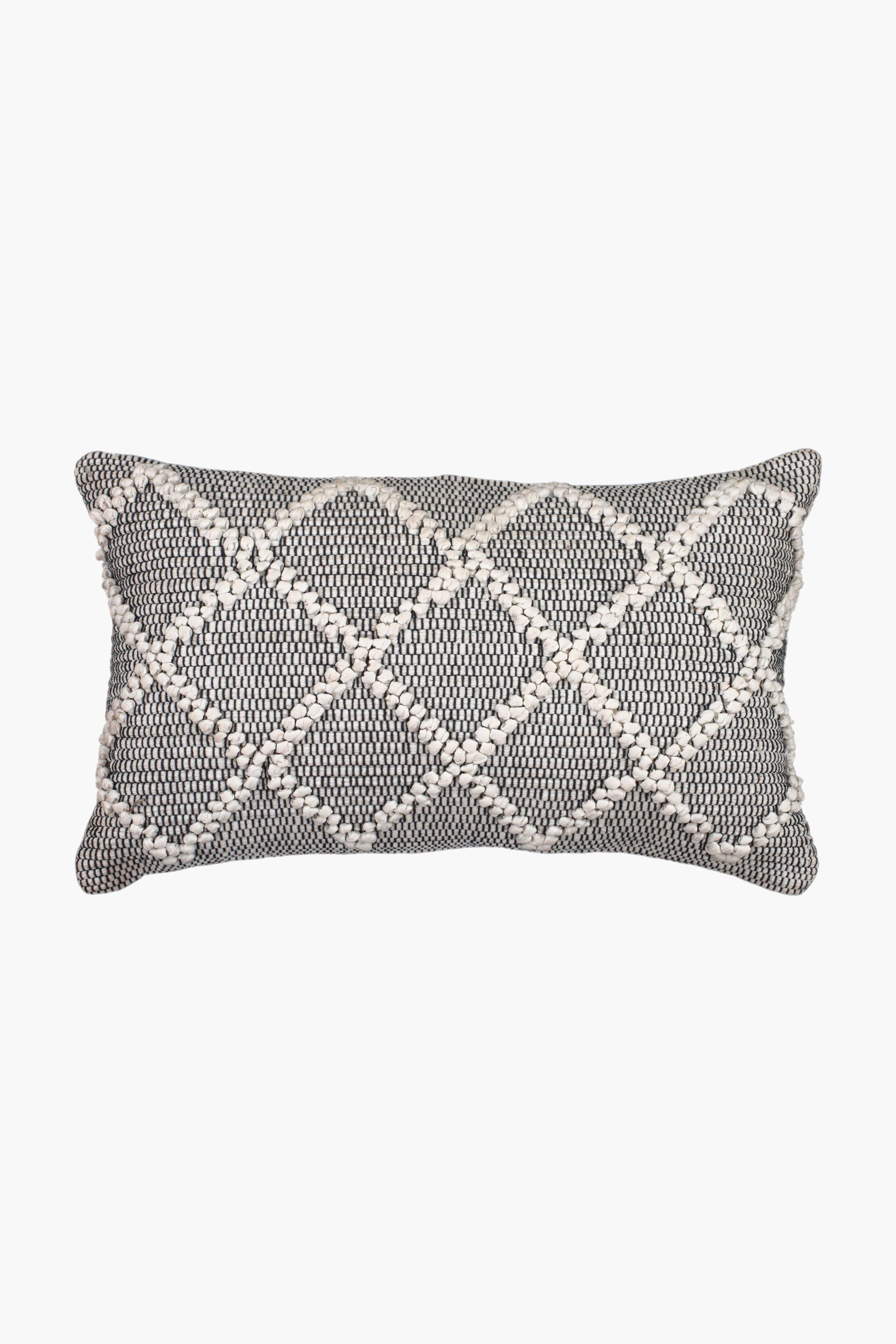 Grey Textured Scatter Cushion 40x60cm