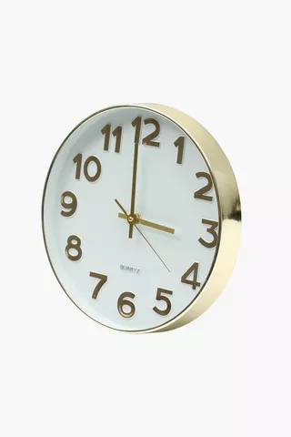 Classic Chrome Clock, 30cm