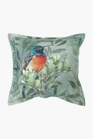 Printed Sunbird Scatter Cushion, 55x55cm
