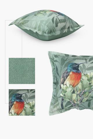 Printed Sunbird Scatter Cushion, 55x55cm