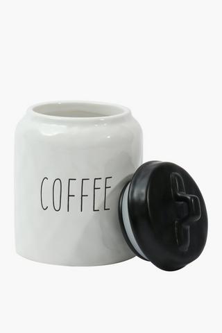 Dimple Ceramic Coffee Canister
